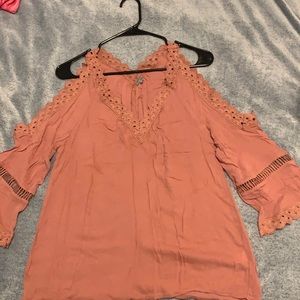 Terra Cotta pink blouse
